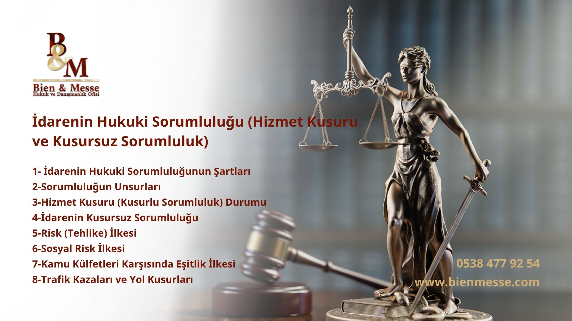 İdarenin Hukuki Sorumluluğu (Hizmet Kusuru ve Kusursuz Sorumluluk)